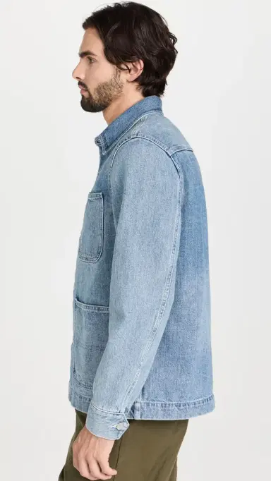 Alex Mill Work Jacket in Vintage Wash Denim Vintage Wash L | Thumbnail 4