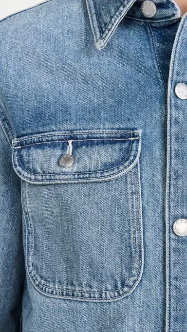 Alex Mill Work Jacket in Vintage Wash Denim Vintage Wash L | Thumbnail 6