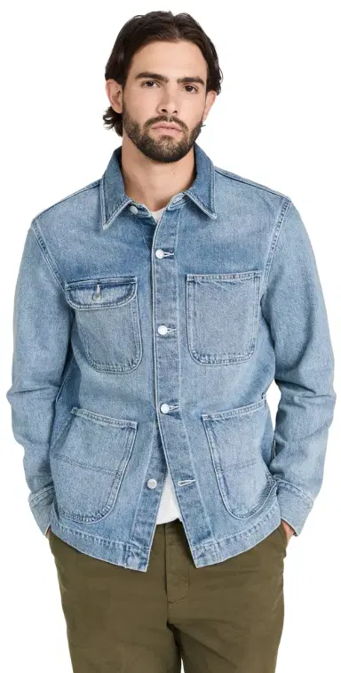 Alex Mill Work Jacket in Vintage Wash Denim Vintage Wash L | Thumbnail 1