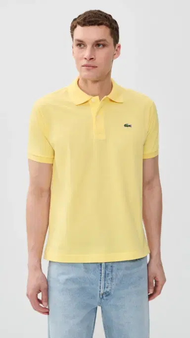 Lacoste Original Cotton Pique Polo Yellow L | Thumbnail 2