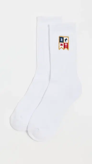 Rhude Harbor Crest Socks White / Multi One Size | Thumbnail 2