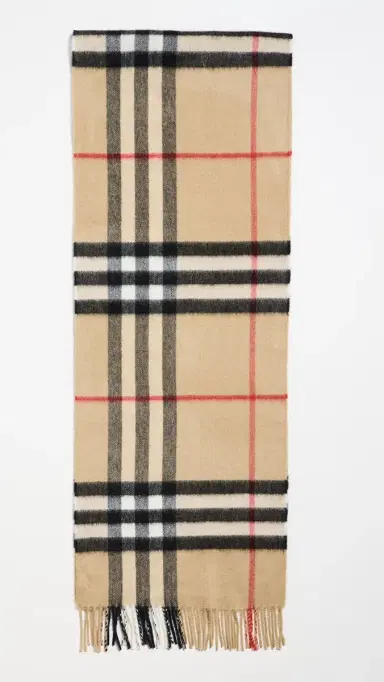Burberry Giant Check Cashmere Scarf | Thumbnail 2 Burberry Giant Check Cashmere Scarf | Thumbnail 2
