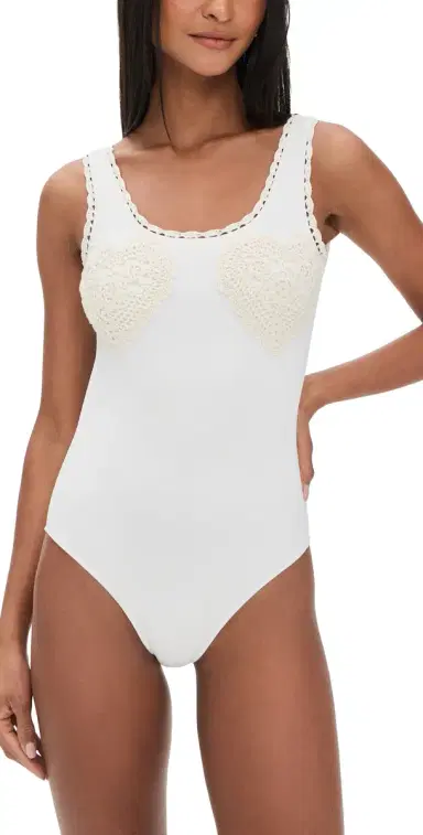 Sea Madelyn Crochet One Piece White | Thumbnail 1