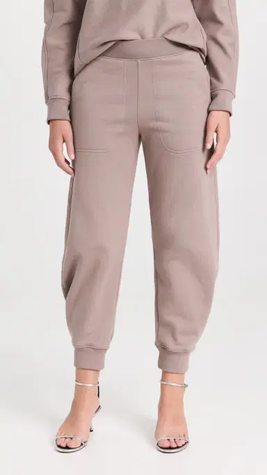 Tibi Sweatshirt Program Calder Longer Sweatpants Cement XXS | Thumbnail 2