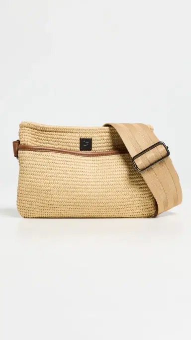 Think Royln Raffia Bum Bag Dune/Dune Web One Size | Thumbnail 2