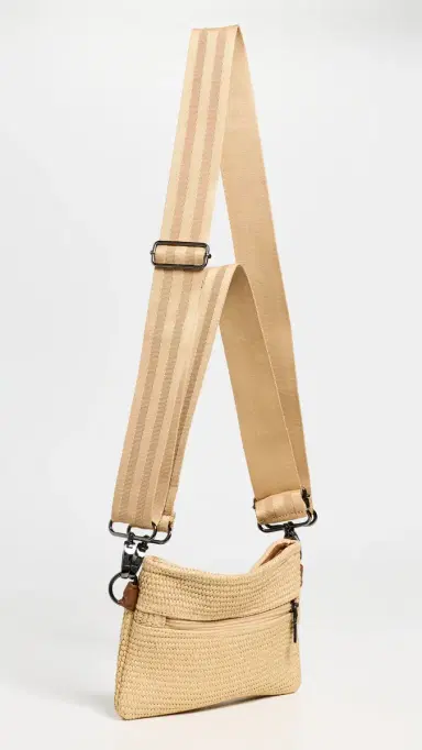 Think Royln Raffia Bum Bag Dune/Dune Web One Size | Thumbnail 4