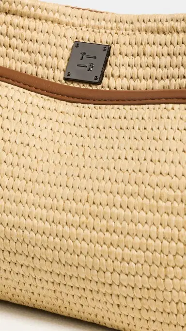 Think Royln Raffia Bum Bag Dune/Dune Web One Size | Thumbnail 5