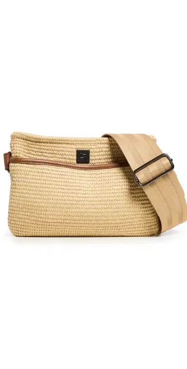 Think Royln Raffia Bum Bag Dune/Dune Web One Size | Thumbnail 1