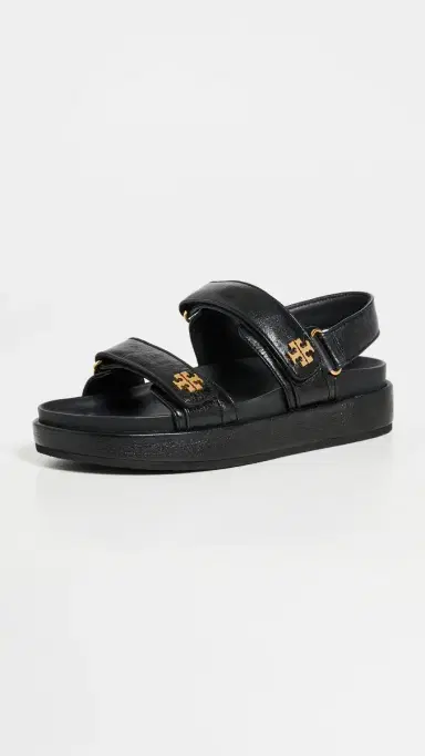 Tory Burch Kira Two Band Sport Sandals Perfect Black 5 | Thumbnail 2