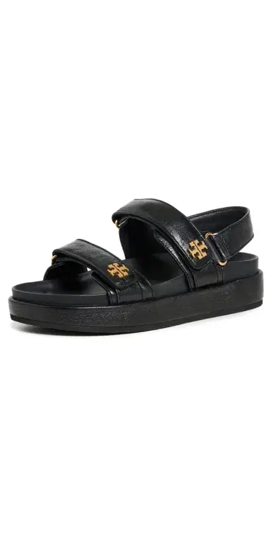 Tory Burch Kira Two Band Sport Sandals Perfect Black 5 | Thumbnail 1