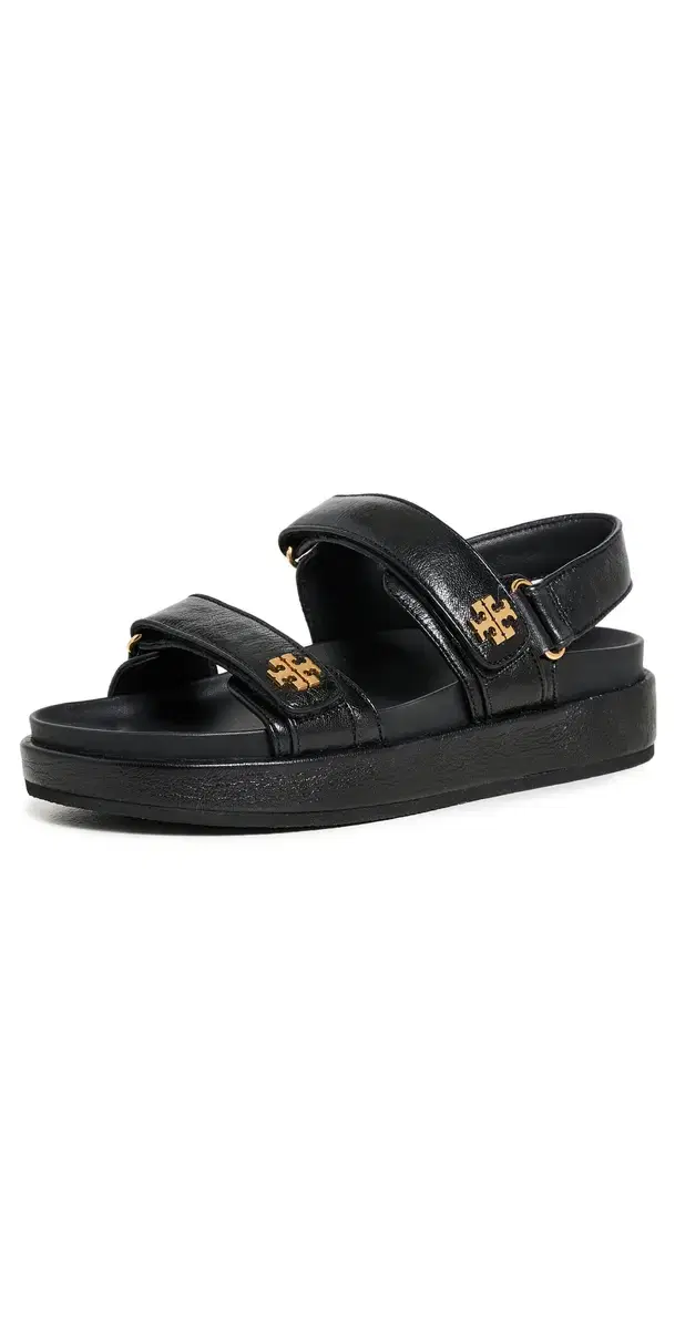 Tory Burch Kira Two Band Sport Sandals Perfect Black