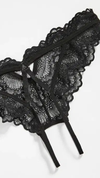 Thistle and Spire Kane Overt Bikini Panties Black S | Thumbnail 3