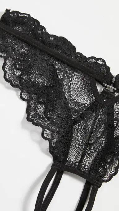 Thistle and Spire Kane Overt Bikini Panties Black S | Thumbnail 4
