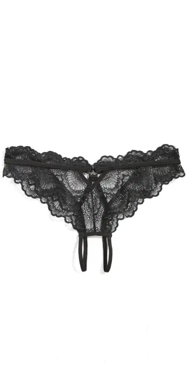 Thistle and Spire Kane Overt Bikini Panties Black S | Thumbnail 1