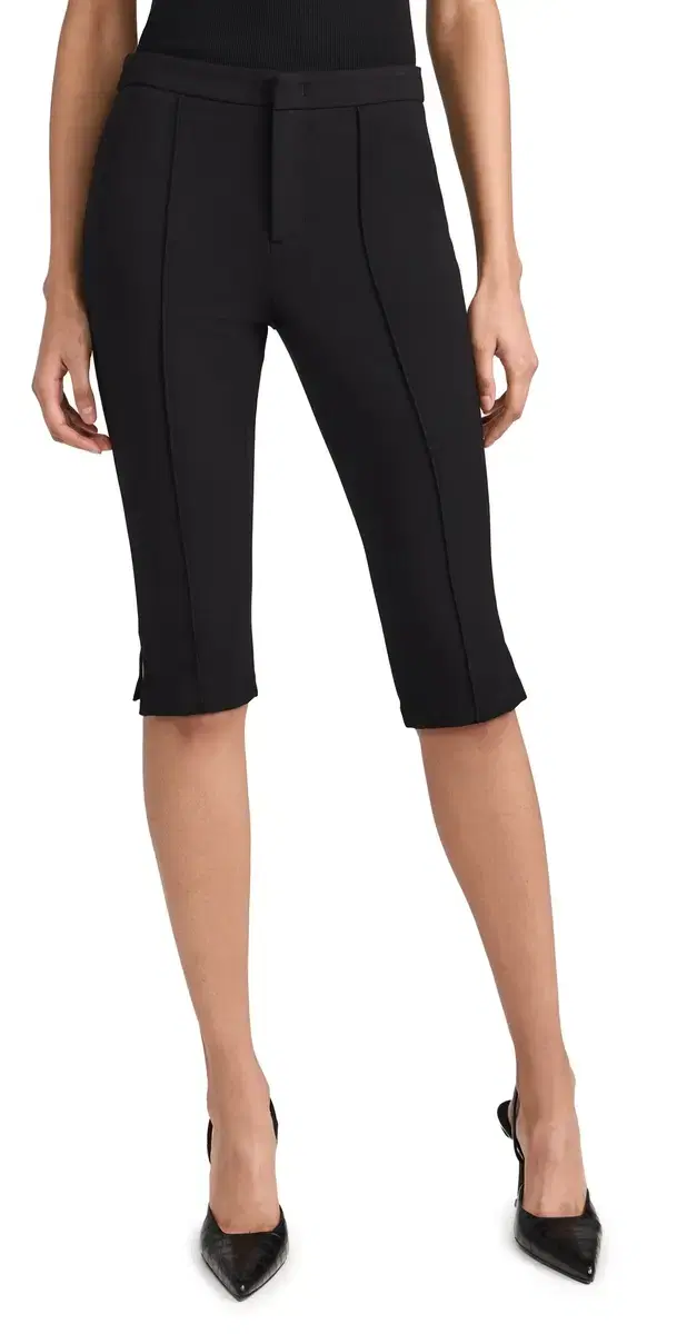 Slim Fit Capris Black