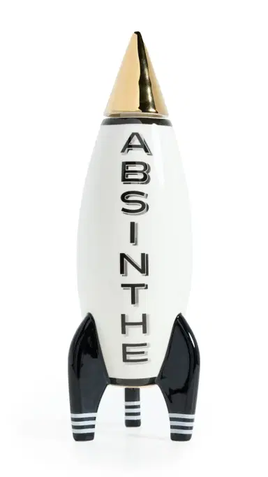 Jonathan Adler Rocket Absinthe Decanter Black/White/Gold/Silver One Size | Thumbnail 6