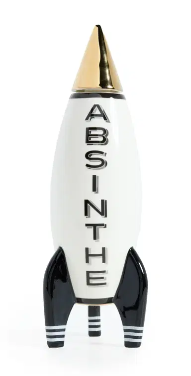 Jonathan Adler Rocket Absinthe Decanter Black/White/Gold/Silver One Size | Thumbnail 1