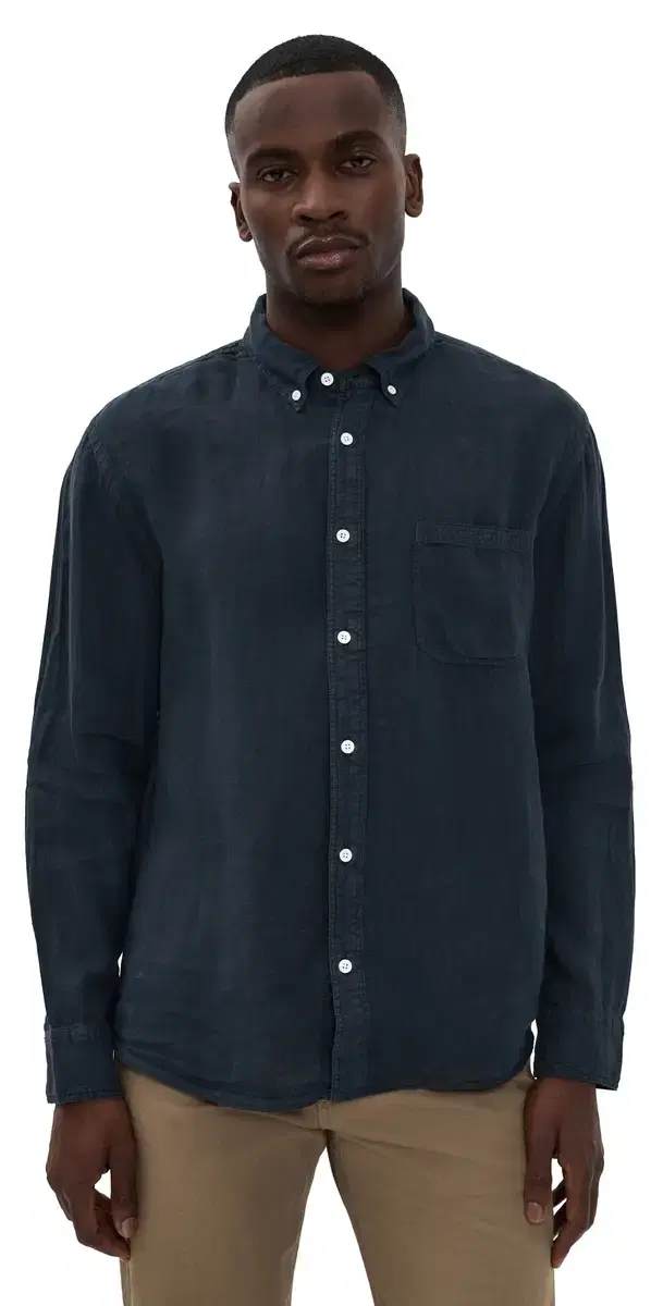 Tuscumbia inen Button Down Shirt Carbon Blue