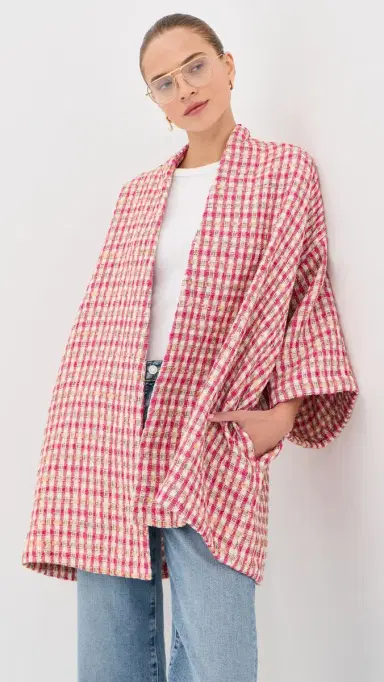La Vie Style House Metallic Tweed Mini Duster | Thumbnail 2 La Vie Style House Metallic Tweed Mini Duster | Thumbnail 2
