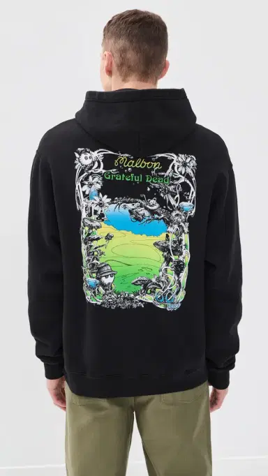 Malbon x Grateful Dead Fesque Hoodie Black | Thumbnail 3 Malbon x Grateful Dead Fesque Hoodie Black | Thumbnail 3