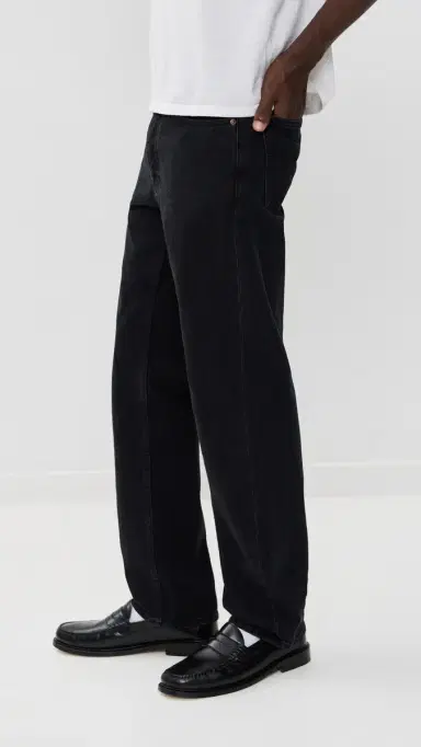 Nudie Jeans Rad Rufus Relaxed Straight Jeans Black Vintage 38 | Thumbnail 4 Nudie Jeans Rad Rufus Relaxed Straight Jeans Black Vintage 38 | Thumbnail 4