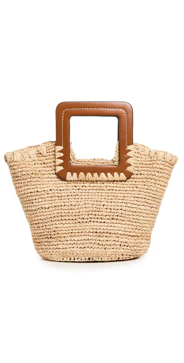 Shirley Raffia Mini Bucket Natural/Tan One Size