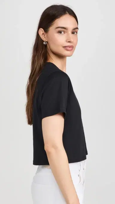 Sold Out NYC The Cropped Perfect Tee in Black Black M | Thumbnail 4