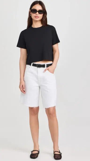 Sold Out NYC The Cropped Perfect Tee in Black Black M | Thumbnail 5