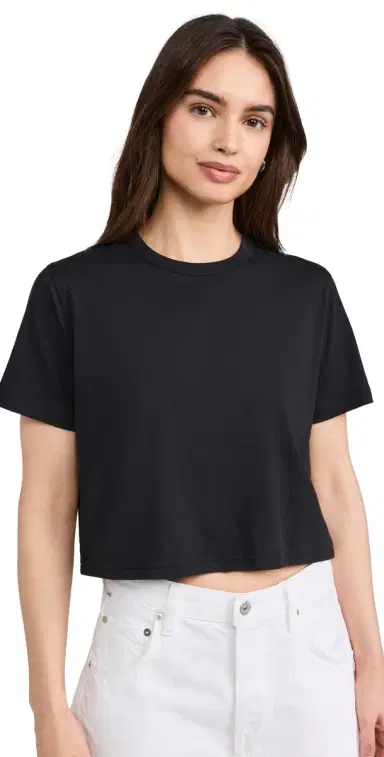 Sold Out NYC The Cropped Perfect Tee in Black Black M | Thumbnail 1