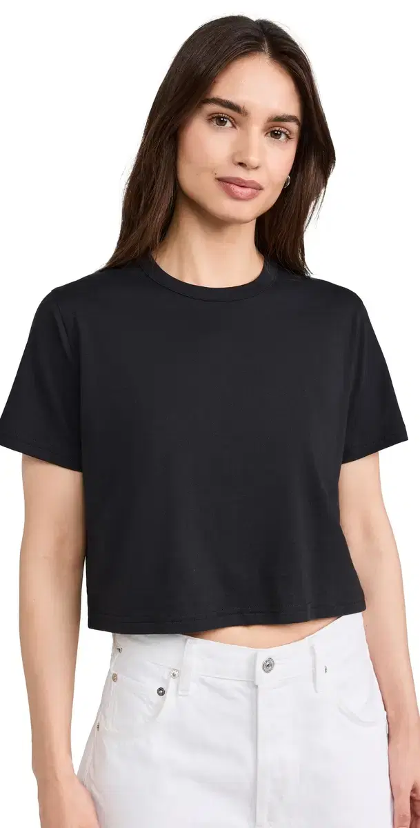 Sold Out NYC The Cropped Perfect Tee in Black Black