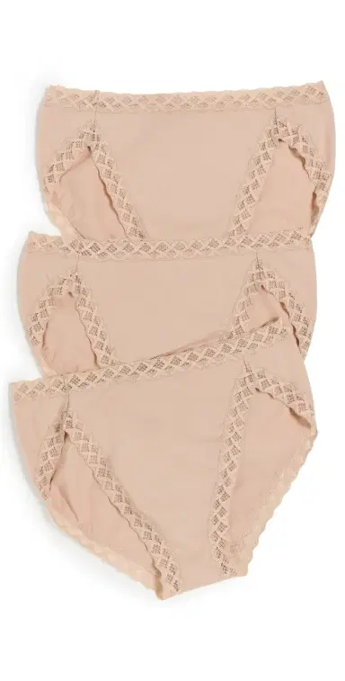 Natori Bliss French Cut Panties 3 Pack Cafe M | Thumbnail 1