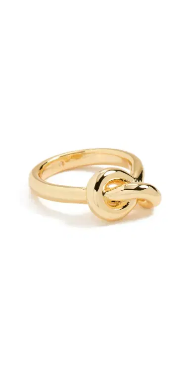 Gorjana Infinity Knot Ring Gold Plated 7 | Thumbnail 1