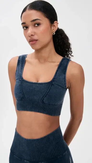 FP Movement Square Neck Good Karma Bra Navy XS/S | Thumbnail 2 FP Movement Square Neck Good Karma Bra Navy XS/S | Thumbnail 2