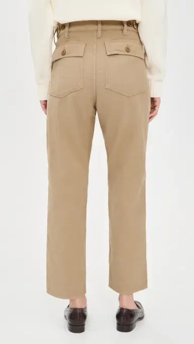 Polo Ralph Lauren 16/1 Cotton Sateen Ankle Straight Pants Khaki 4 | Thumbnail 3