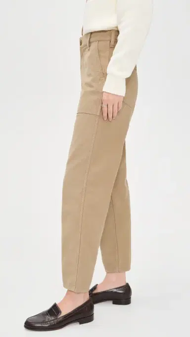 Polo Ralph Lauren 16/1 Cotton Sateen Ankle Straight Pants Khaki 4 | Thumbnail 4