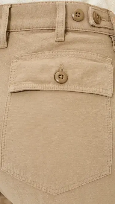 Polo Ralph Lauren 16/1 Cotton Sateen Ankle Straight Pants Khaki 4 | Thumbnail 6