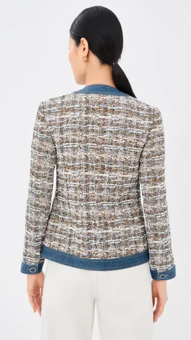 Veronica Beard Ainslie Jacket Navy Multi | Thumbnail 3 Veronica Beard Ainslie Jacket Navy Multi | Thumbnail 3