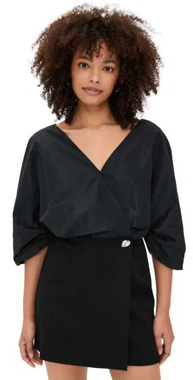 Staud Orion Mini Dress Black | Thumbnail 1 Staud Orion Mini Dress Black | Thumbnail 1