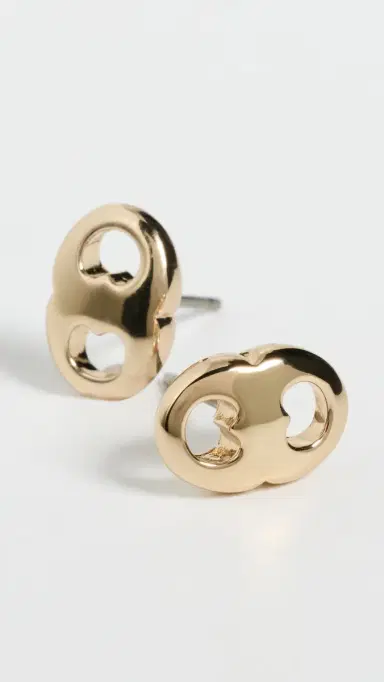 Tory Burch Gemini Link Stud Earrings | Thumbnail 4
