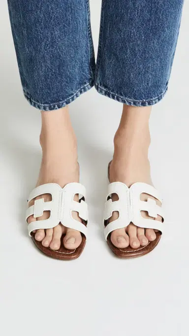Sam Edelman Bay Slides White 7 | Thumbnail 3 Sam Edelman Bay Slides White 7 | Thumbnail 3