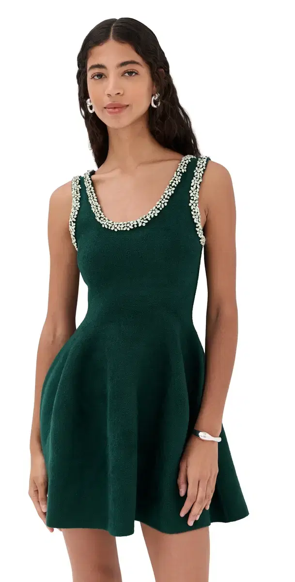 SIMKHAI Leona ini Dress Emerald
