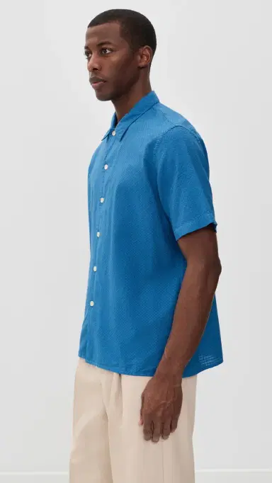 PS Paul Smith Mens Casual Fit Shirt Cobalt Blue | Thumbnail 4 PS Paul Smith Mens Casual Fit Shirt Cobalt Blue | Thumbnail 4