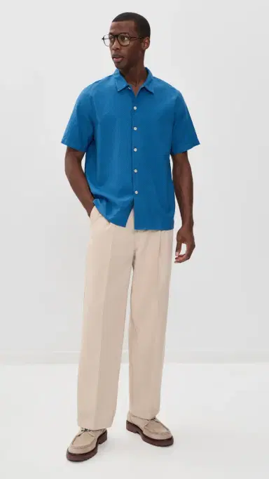 PS Paul Smith Mens Casual Fit Shirt Cobalt Blue | Thumbnail 5 PS Paul Smith Mens Casual Fit Shirt Cobalt Blue | Thumbnail 5