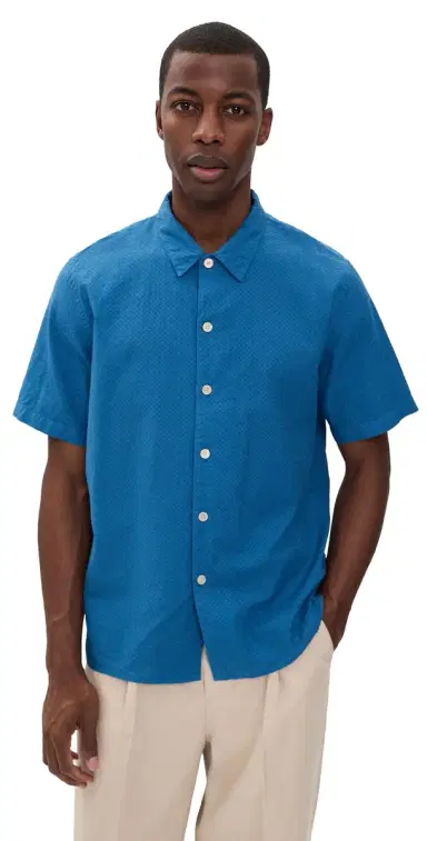 PS Paul Smith Mens Casual Fit Shirt Cobalt Blue | Thumbnail 1 PS Paul Smith Mens Casual Fit Shirt Cobalt Blue | Thumbnail 1