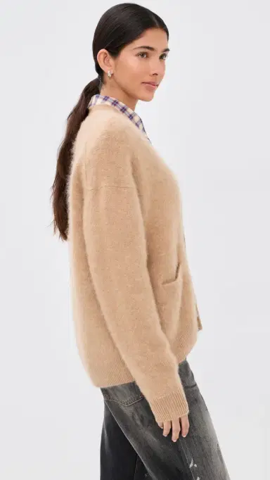 Acne Studios Cashmere Cardigan Light Brown | Thumbnail 5 Acne Studios Cashmere Cardigan Light Brown | Thumbnail 5