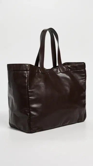 ANINE BING Large Rio Tote Dark Brown One Size | Thumbnail 4