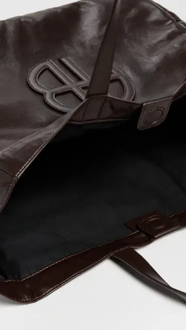 ANINE BING Large Rio Tote Dark Brown One Size | Thumbnail 6