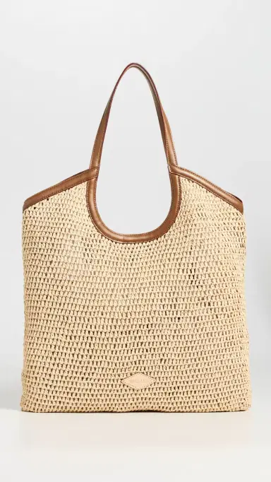 MZ Wallace Large Georgica Crochet Tote Camel Crochet One Size | Thumbnail 2 MZ Wallace Large Georgica Crochet Tote Camel Crochet One Size | Thumbnail 2