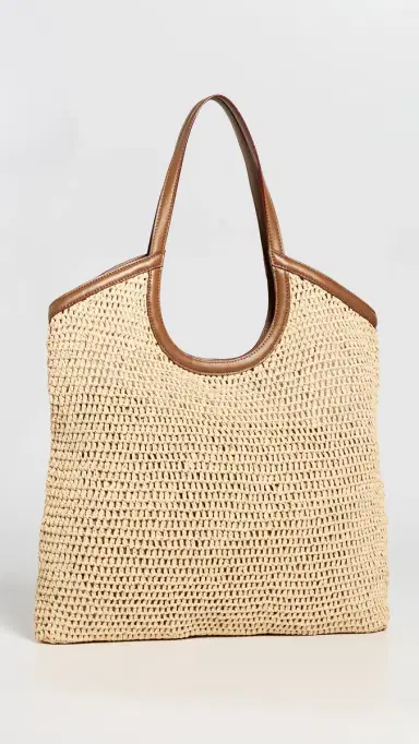 MZ Wallace Large Georgica Crochet Tote Camel Crochet One Size | Thumbnail 4 MZ Wallace Large Georgica Crochet Tote Camel Crochet One Size | Thumbnail 4