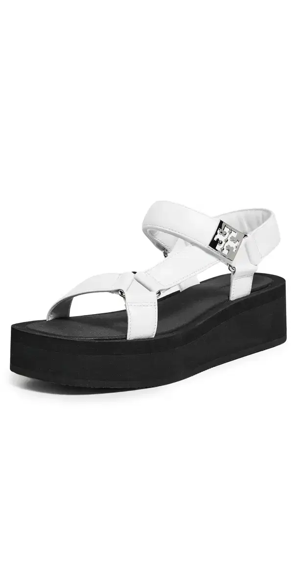 Mellow Platform Sandals Optic White/Silver/Black